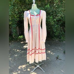 Vintage Homespun MIDI Dress